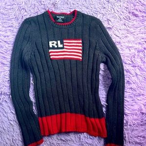 Polo Jeans Co… Women… Size Medium.. By Ralph Lauren…knitted with flag.